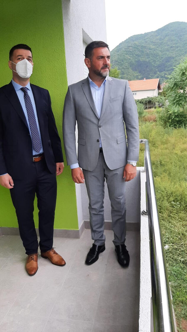 Šabanović i Ramić tokom obilaska zgrade