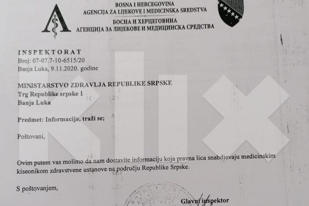 Dopis upućen 9. novembra 2020.