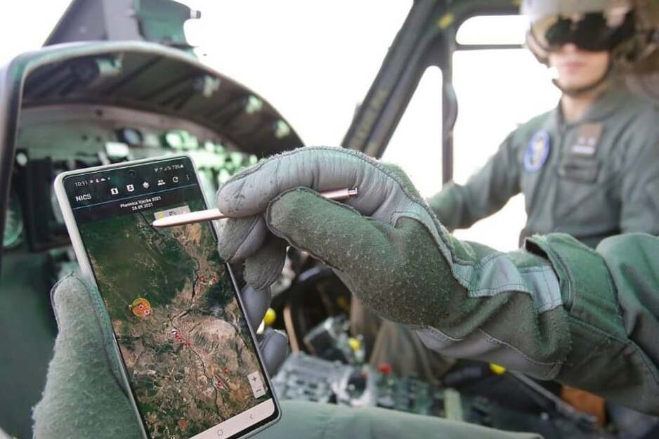 Helikopteri OSBiH u Hercegovini, ali samo radi vježbe (Foto: Facebook)