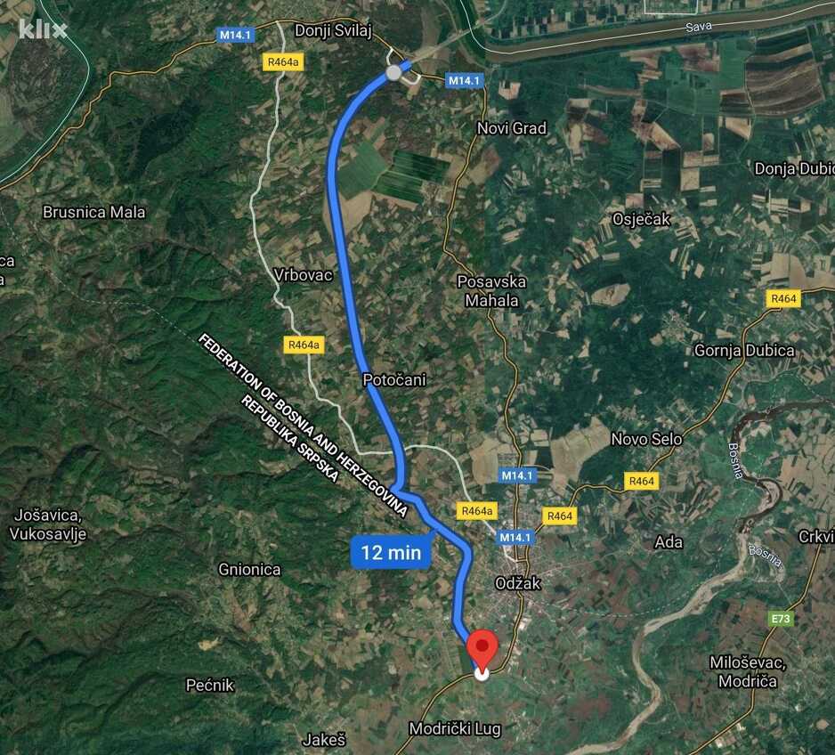 Trasa puta Odžak - Svilaj