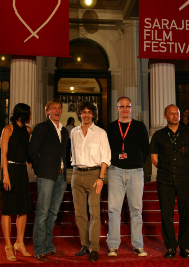 Daniel Craig, Alexander Payne, Aleksandar Hemon i Mirsad Purivatra 2005. godine