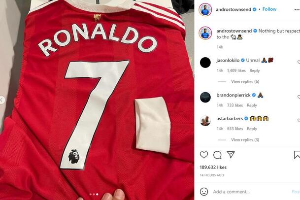 Objava Townsenda na Instagramu