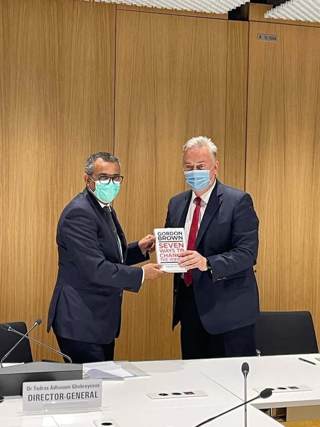 Zajedno sa direktorom WHO-a (Foto: Fondacija Društva zajedničkih vrijednosti)