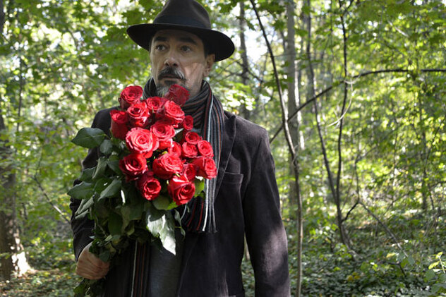 Glumac Vojin Ćetković u sceni iz filma