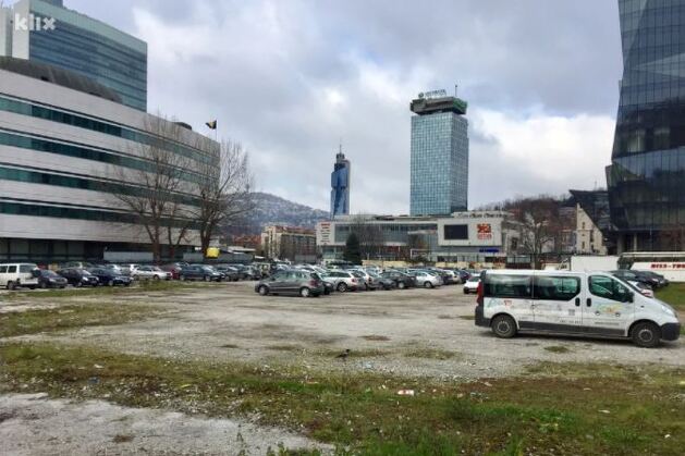 Dio prostora Kvadranta B u Sarajevu, a na kojem je planirana gradnja koncertne dvorane (Foto: Klix.ba)