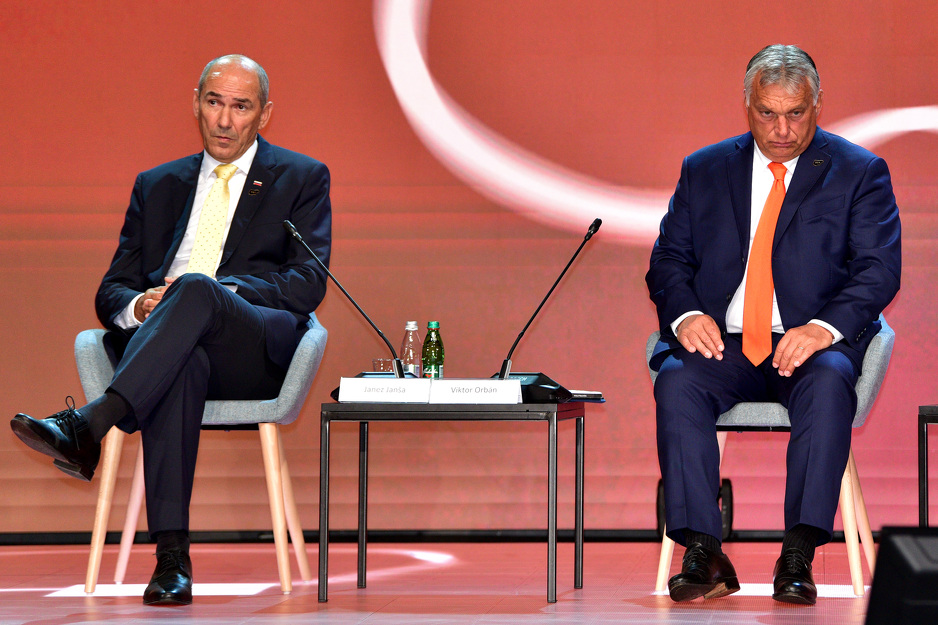 Dobri saradnici: Janez Janša i Viktor Orban (Foto: EPA-EFE)