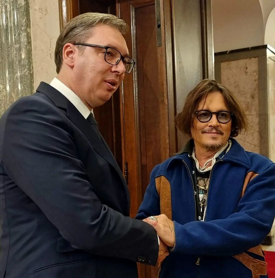 Sastali se Vučić i Depp u zgradi Predsjedništva Srbije