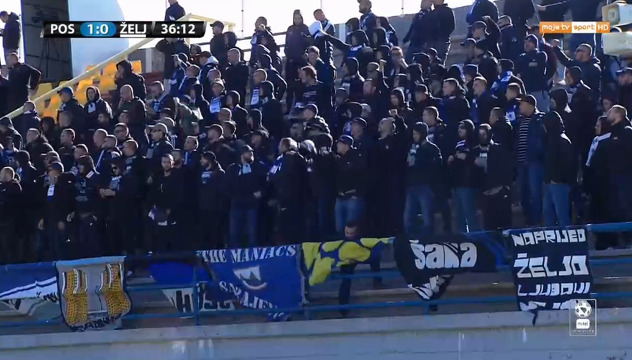 Velika podrška navijača gostujućeg tima