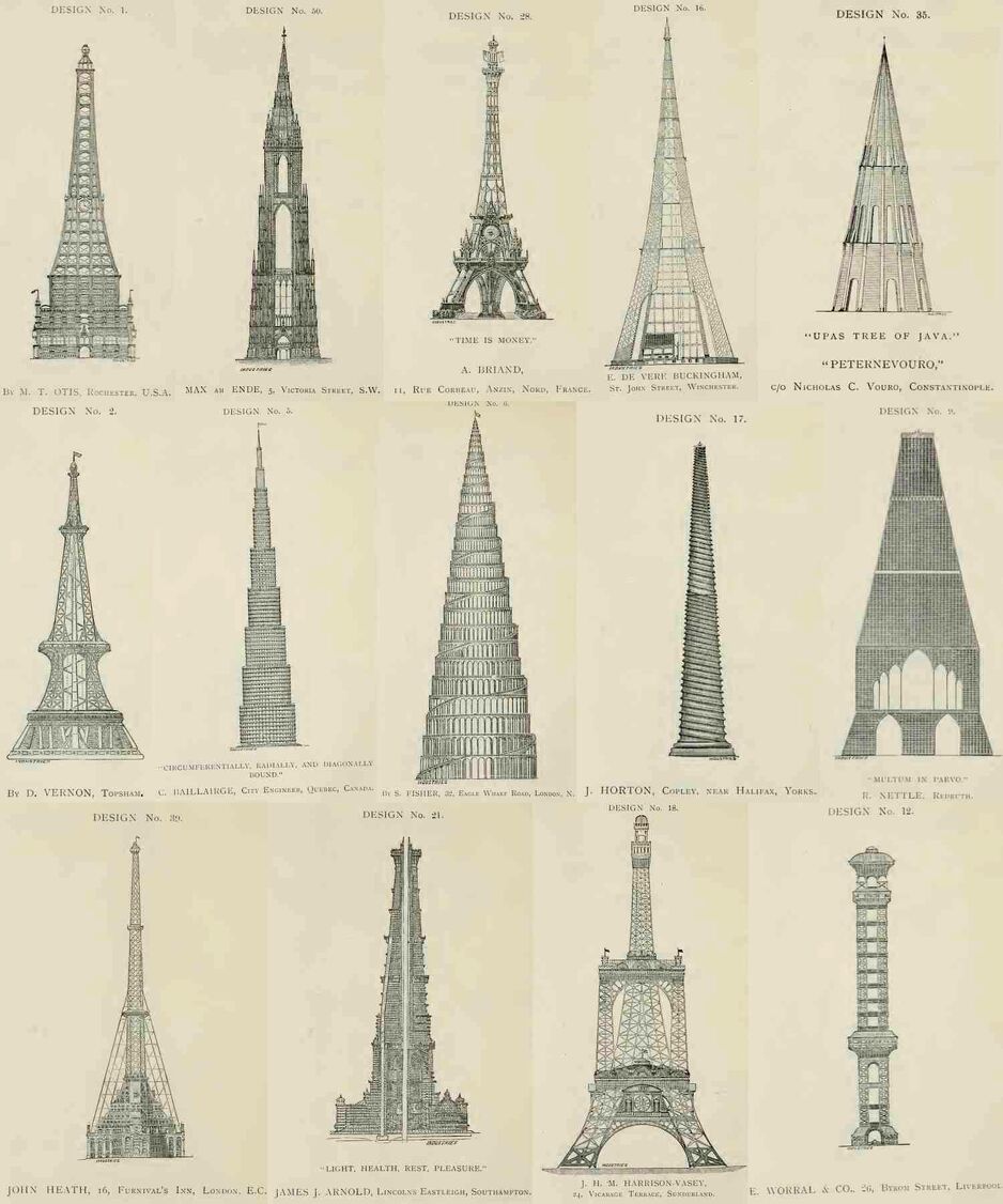 Sačuvano 14 nacrta za Eiffelov toranj koji su odbijeni