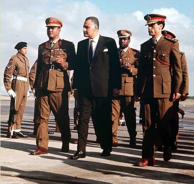 Nimeiry, Nasser i Gaddafi (Foto:Twitter)