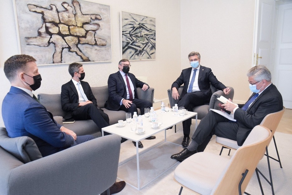 Matthew Palmer i saradnici s Plenkovićem