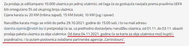 Saopćenje NS BiH 27. oktobra