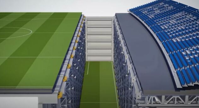 Impresivan sistem terena koji se može uvlačiti u skladište ispod terena