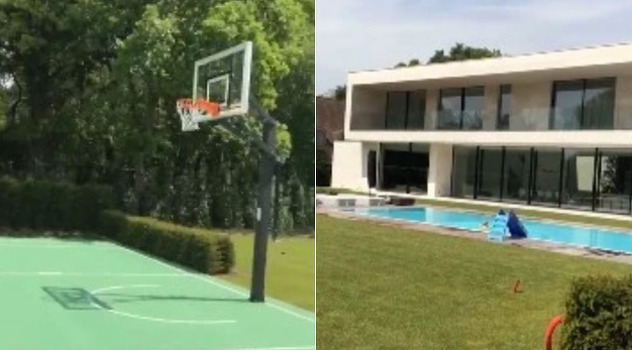 Teren za košarku i luksuzna vila (Foto: Instagram)