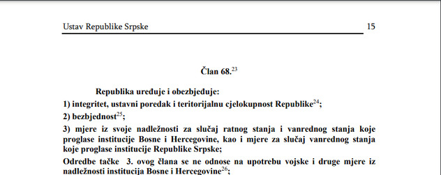 Prava i nadležnosti RS-a kroz Ustav Republike Srpske