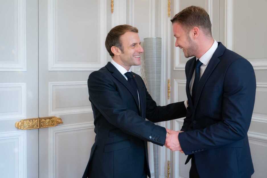 Emmanuel Macron i Draško Stanivuković (Foto: Grad Banja Luka)