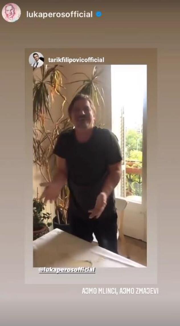 Instagram story Luke Peroša (Foto: Screeshot)