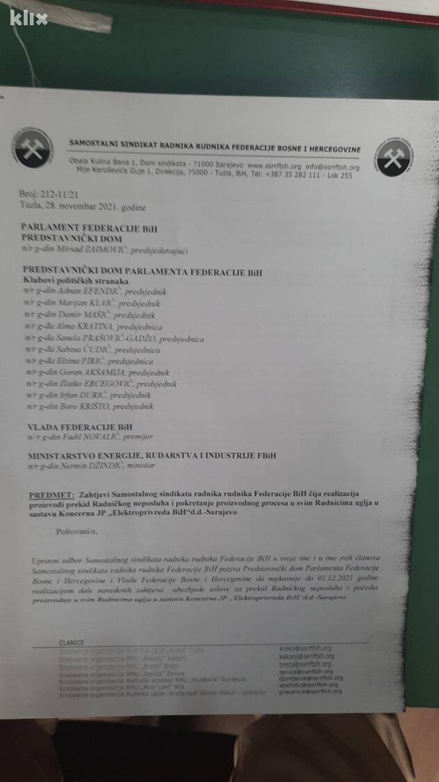 Zahtjevi usvojeni na sjednici Upravnog odbora Sindikata