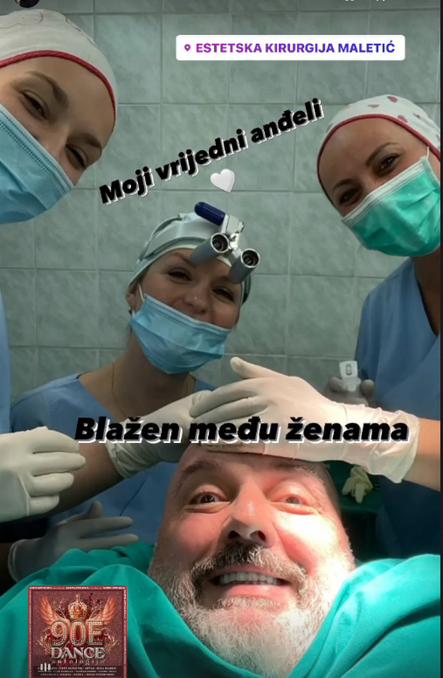 Tony se selfirao s ekipom koja je radila transplataciju (Foto: Screenshot)