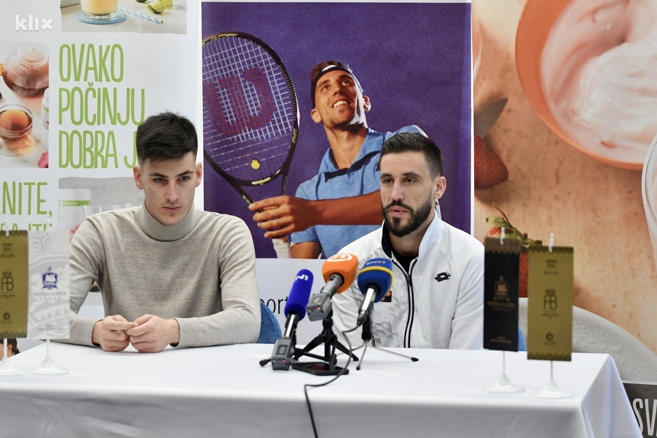 Zlatan i Damir Džumhur na konferenciji za medije (Foto: D. S./Klix.ba)