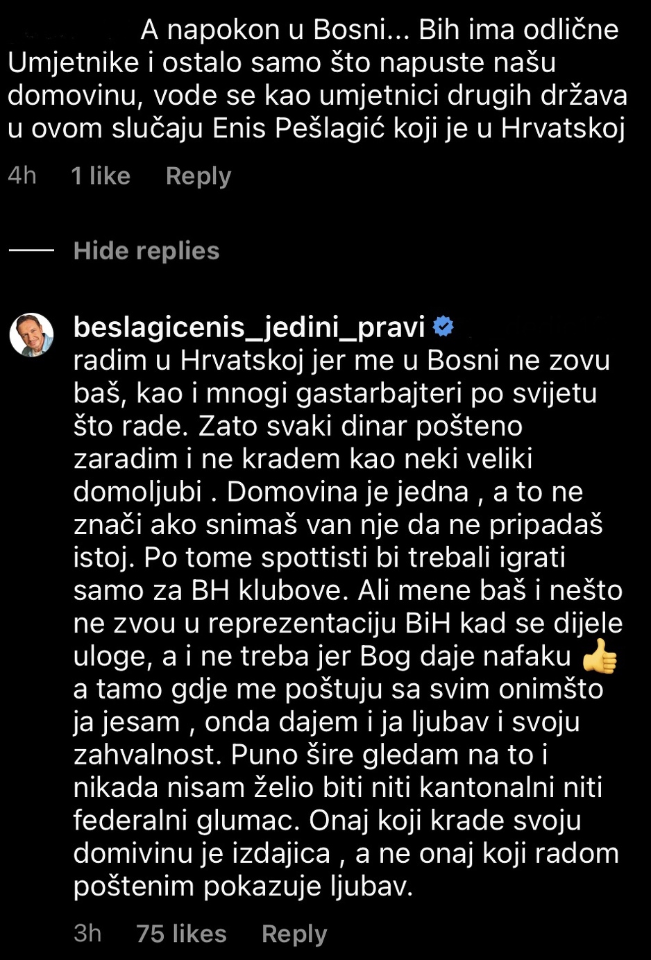 Foto: Instagram/beslagicenis_jedini_pravi