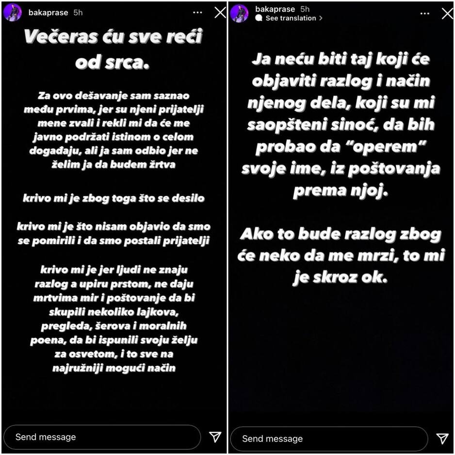 Foto: Instagram/bakaprase