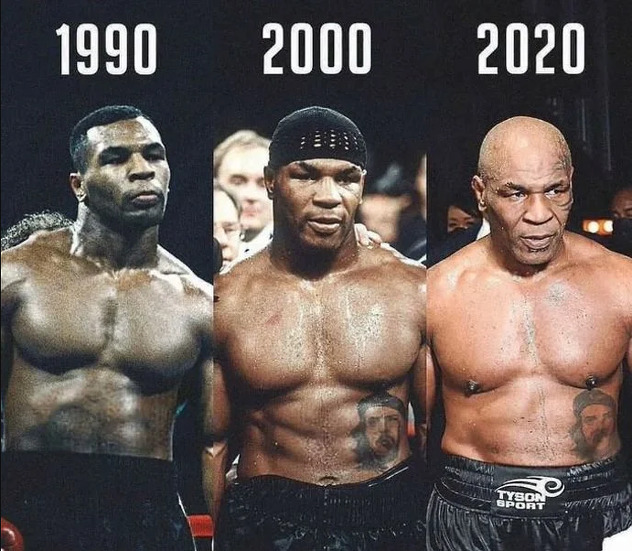 Mike Tyson kroz tri decenije (Foto: Twitter)