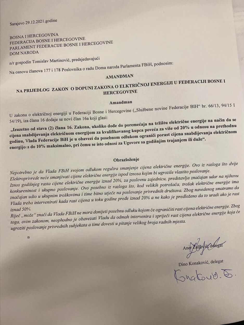 Amandmani Konakovića i Žuljevića