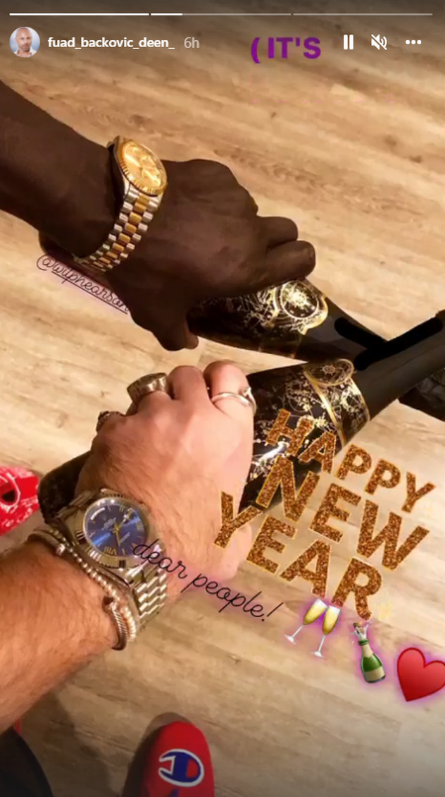 Deen u društvu dečka proveo Novu godinu (Foto: Screenshot)