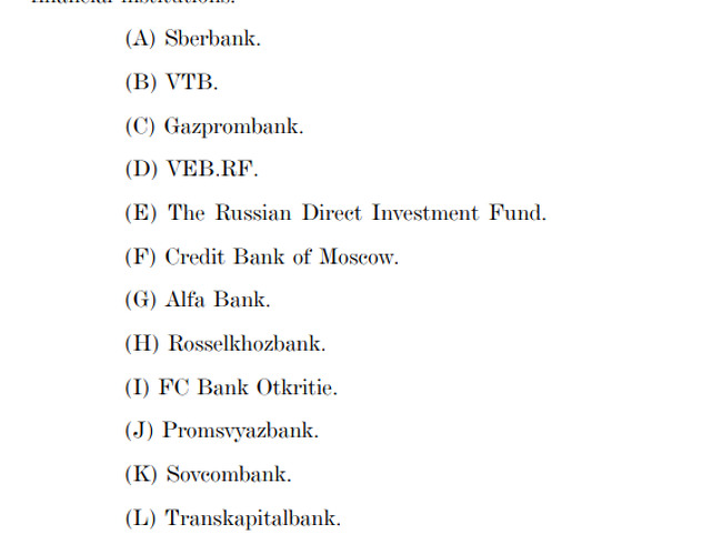 Kompanije koje bi mogle biti sankcionisane u narednom periodu (Foto: Screenshot)