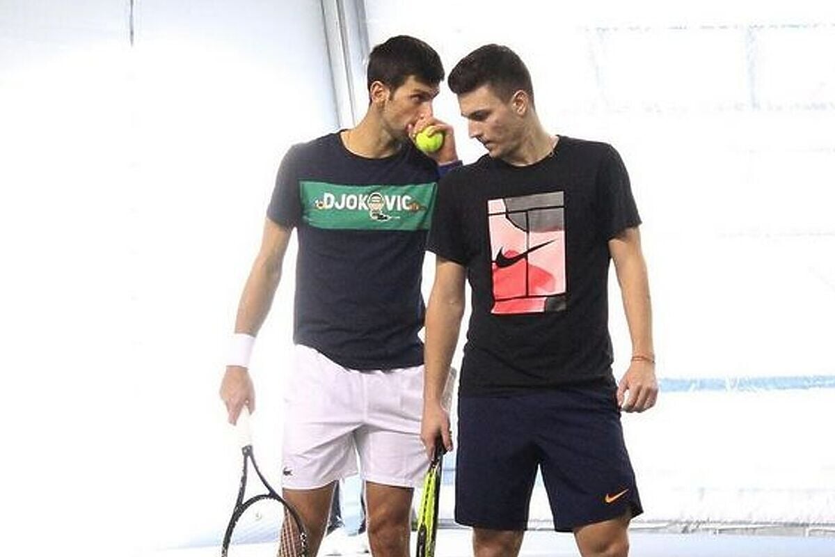 Novak Đoković i Miomir Kecmanović (Foto: Instagram)