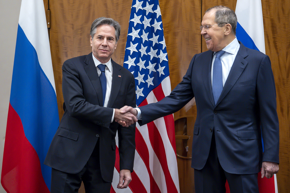 Lavrov i Blinken na današnjem sastanku u Ženevi (Foto: EPA-EFE)