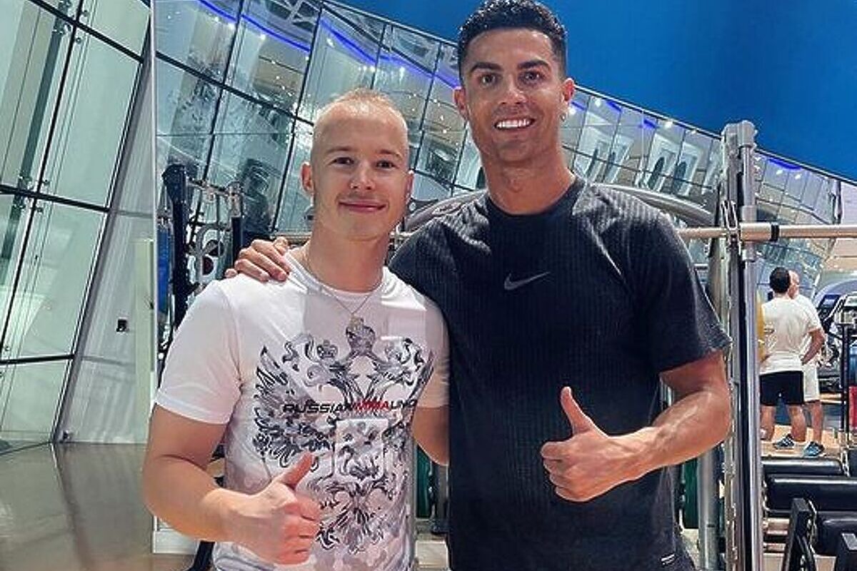 Mazepin i Ronaldo u teretani u Dubaiju (Foto: Instagram)