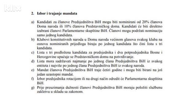 Izbor za Predsjedništvo BiH kroz Aprilski paket (Foto:FCjp)