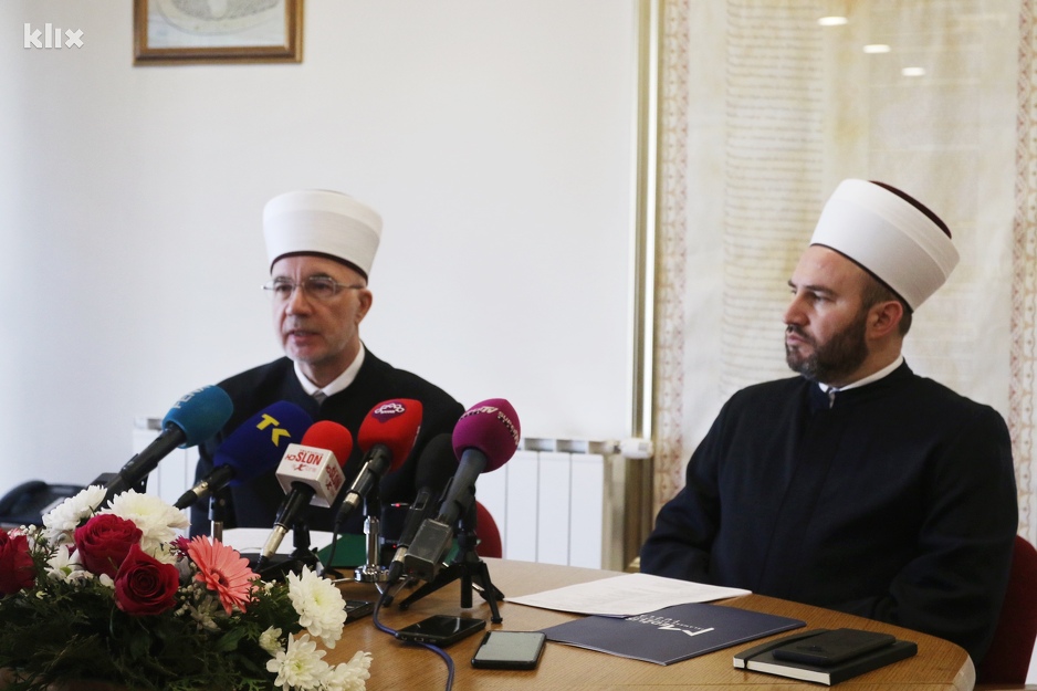 Muftija tuzlanski Vahid ef. Fazlović i glavni tuzlanski imam hafiz Ahmed ef. Huskanović (Foto: A. K./Klix.ba)