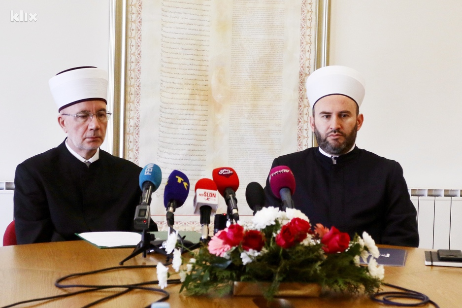 Muftija tuzlanski Vahid ef. Fazlović i glavni tuzlanski imam hafiz Ahmed ef. Huskanović (Foto: A. K./Klix.ba)