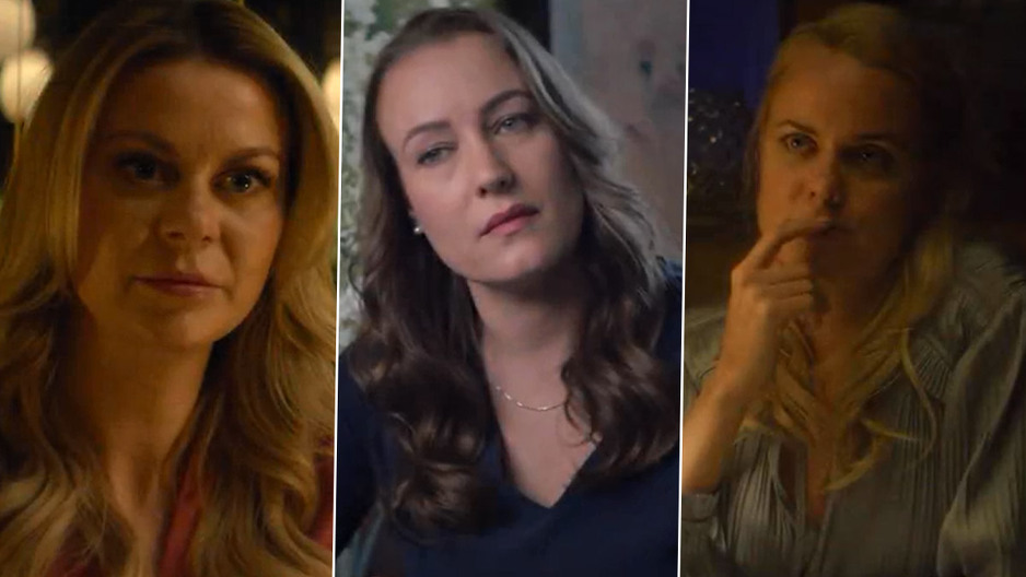 Ayleen Charlotte, Pernilla Sjoholm i Cecilie Fjellhoy, žrtve prevare u filmu