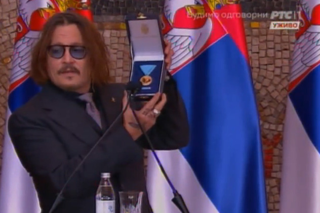 Depp primio priznanje (Screenshot: RTS)