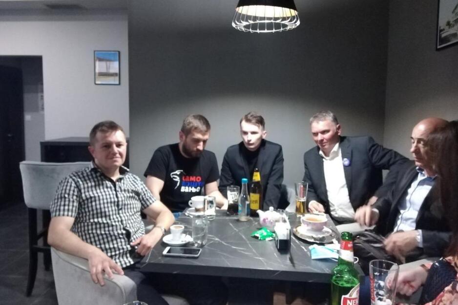 S lijeva na desno: Dušan Popara, Boris Radaković, Nikola Dabić, Vojo Kondić i Ranko Kolar