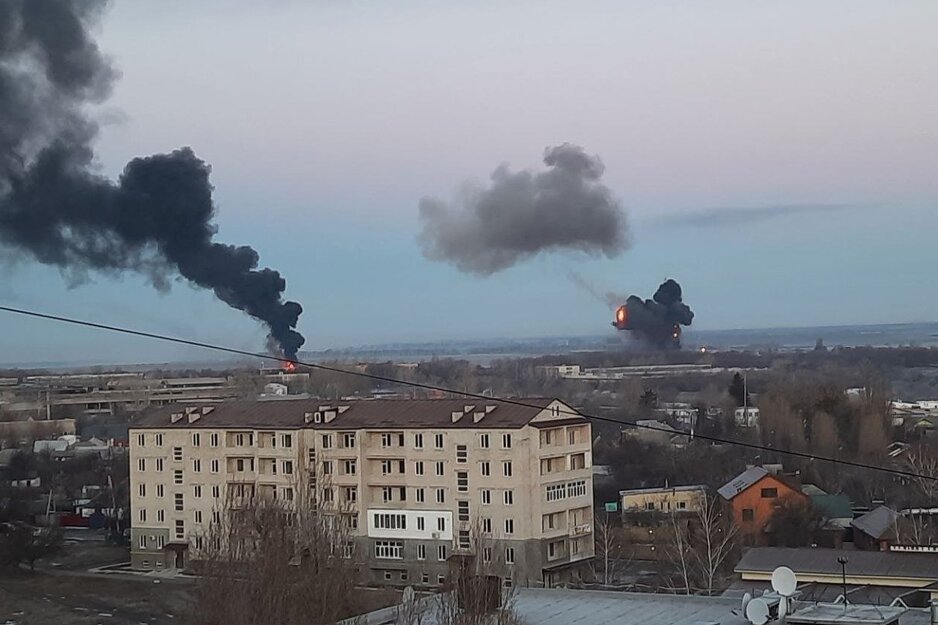 Eksplozije u jednom od ukrajinskih gradova (Foto: Twitter / @defencegreece_m)