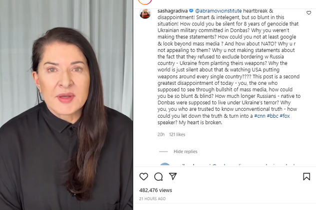 Sasha Gradiva, pjevačica iz Rusije, provocirala je sukob ispod Marinine objave