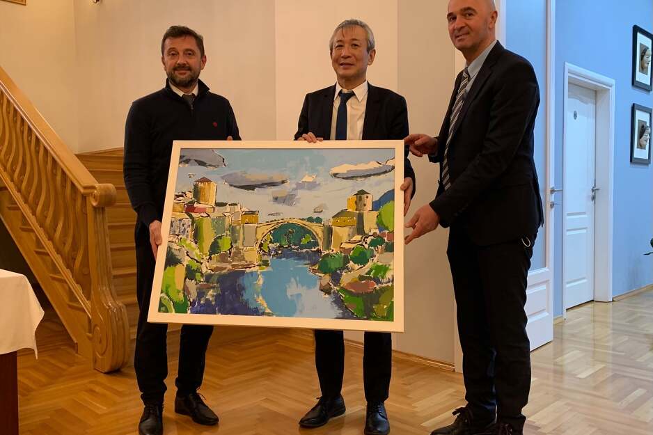Mario Kordić, Makoto Ito i Damir Marić (Foto: Ambasada Japana)
