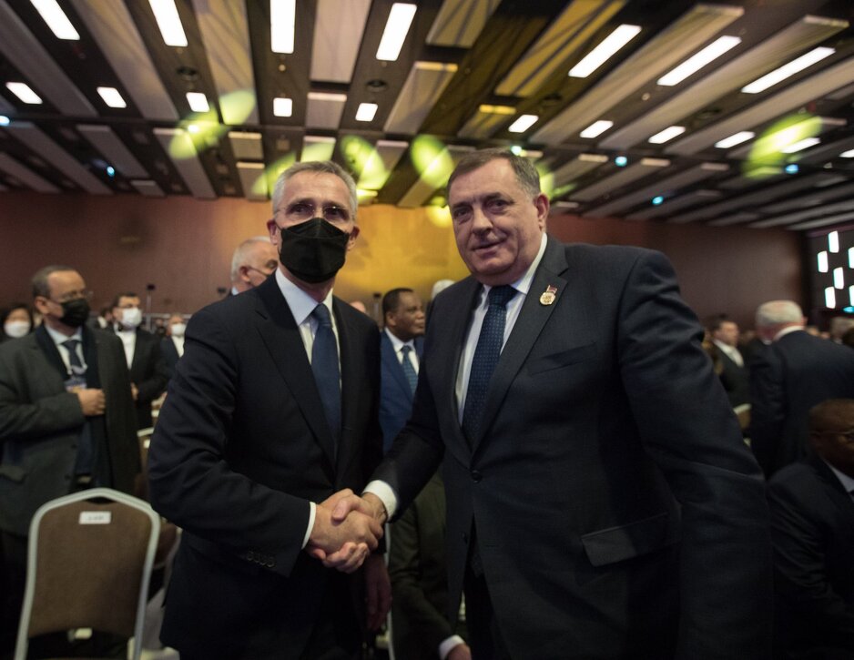 Milorad Dodik i Jens Stoltenberg
