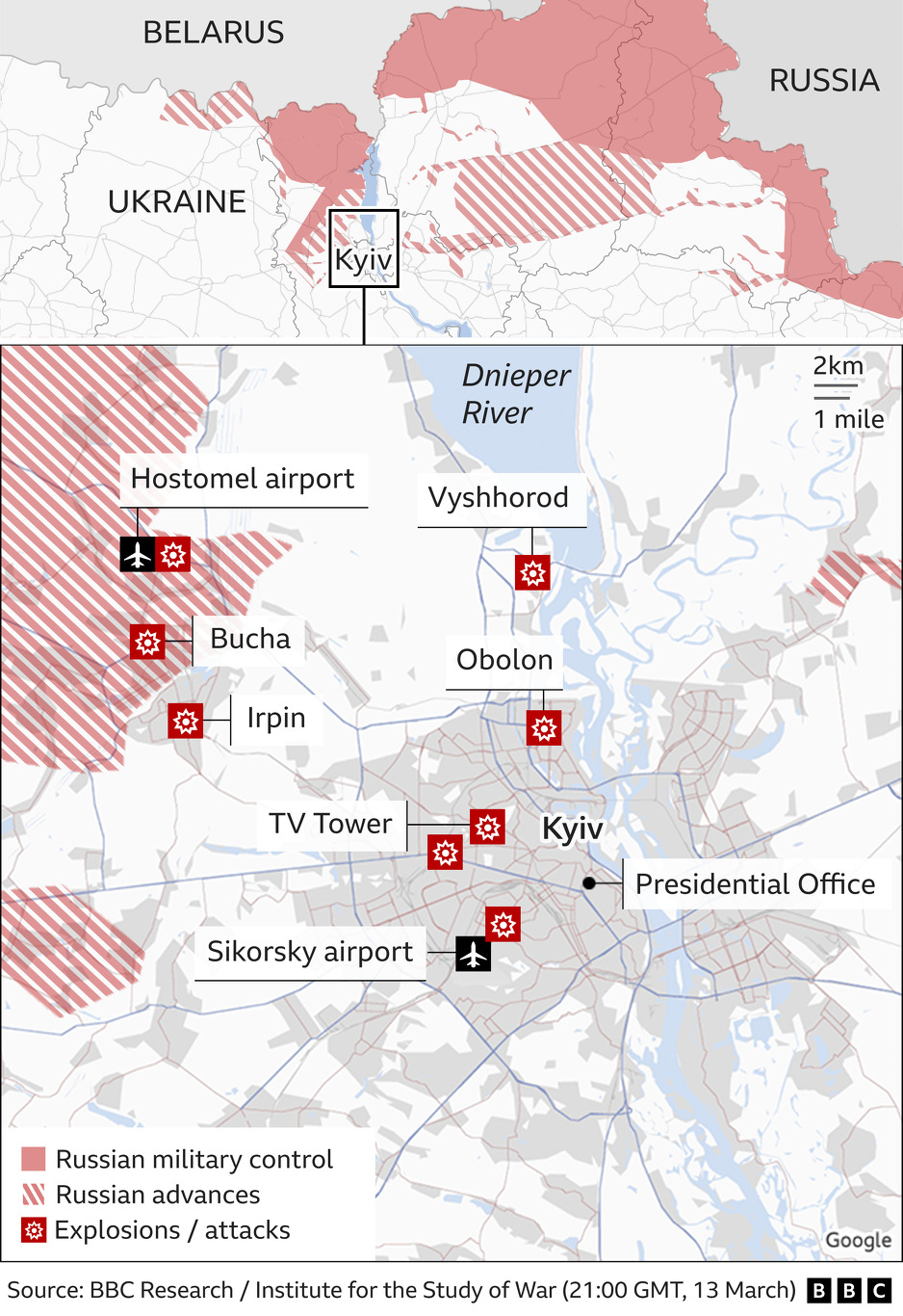 Mapa: BBC