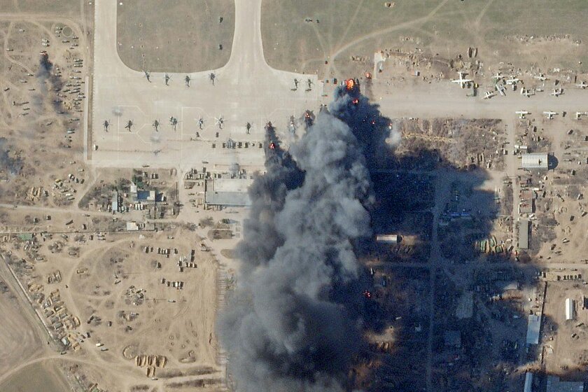 Napad na bazu u Hersonu (Foto: The War Zone)