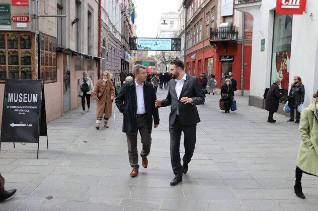 Ibrahim Hadžibajrić i Ernest Imamović (Foto: Općina Stari Grad Sarajevo)