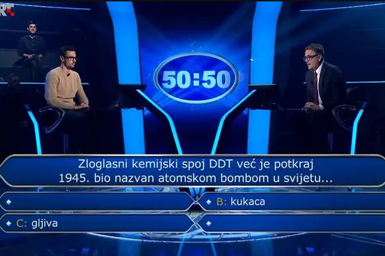 Na spomenutom pitanju, Luka je iskoristio dva džokera (Foto: HRT)