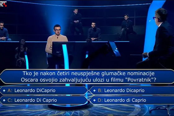 Luku je ovo pitanje stajalo veće cifre koju je mogao osvojiti