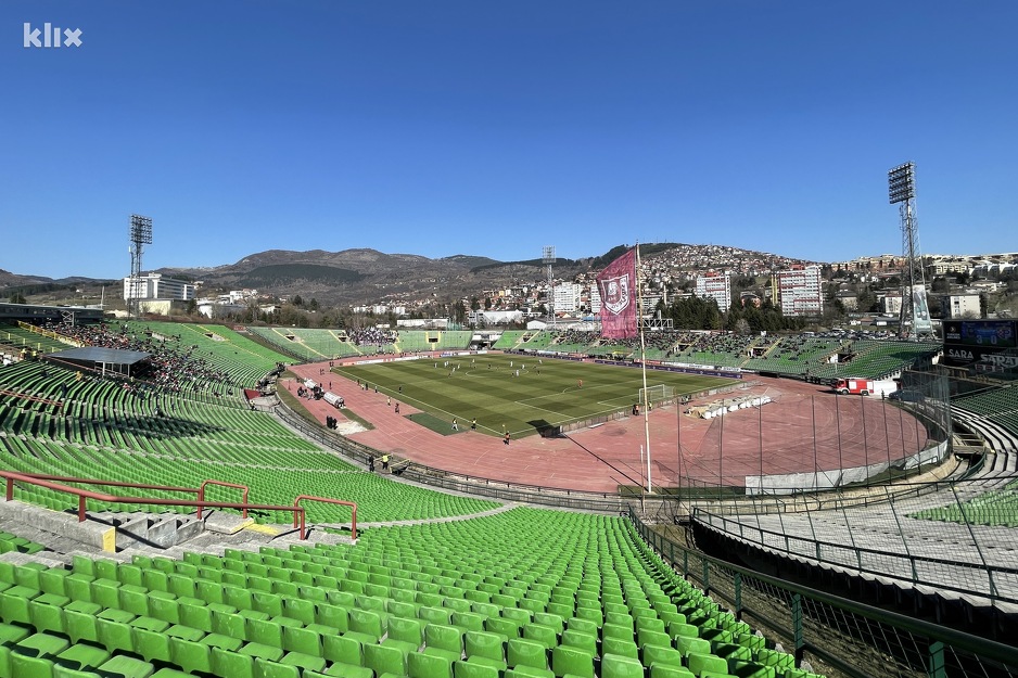 Na najvećem bh. stadionu je približno 2.000 navijača