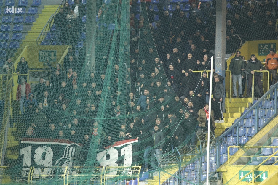 Gostujući navijači stigli su na Grbavicu (Foto: I. L./Klix.ba)